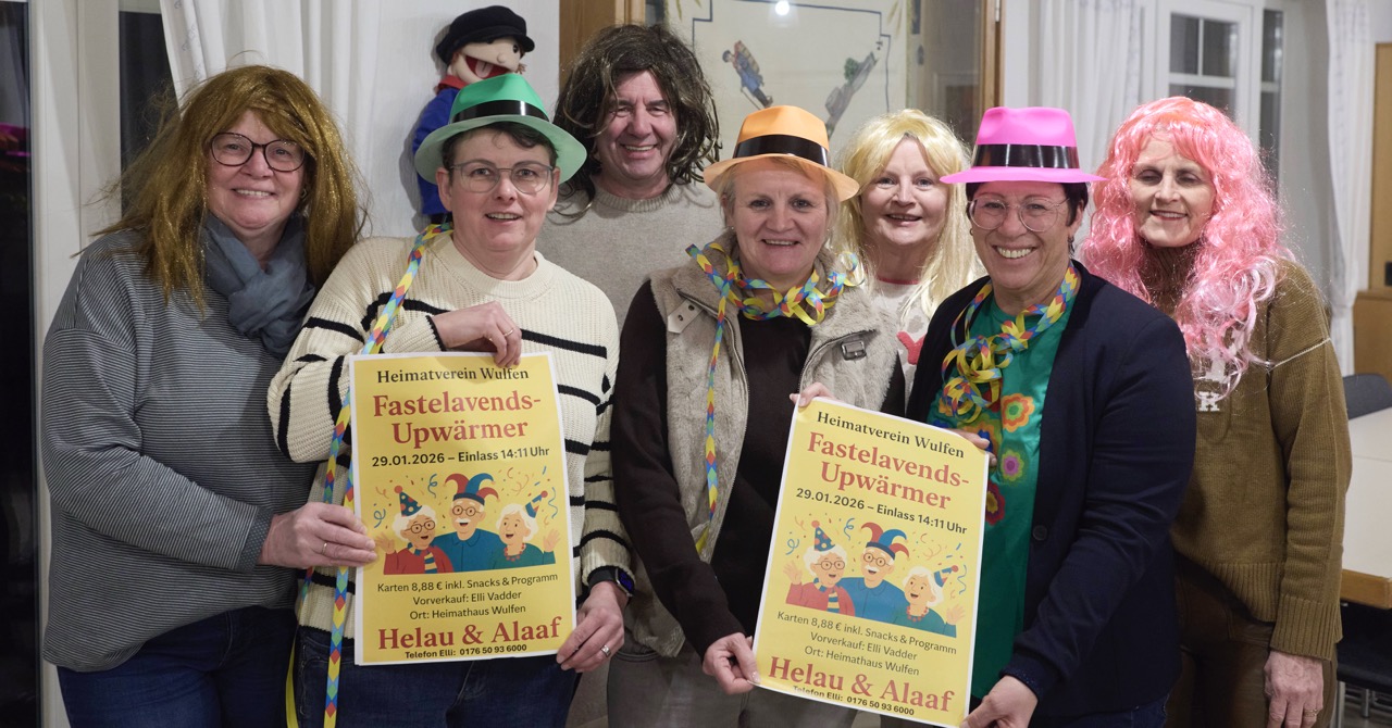 Das Festkomitee im Heimathaus Wulfen Foto: Alexander Fichtner
