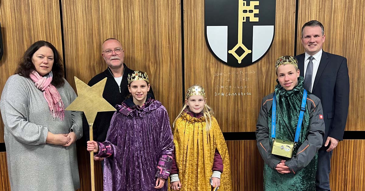 Besuch Sternsinger im Rathaus
