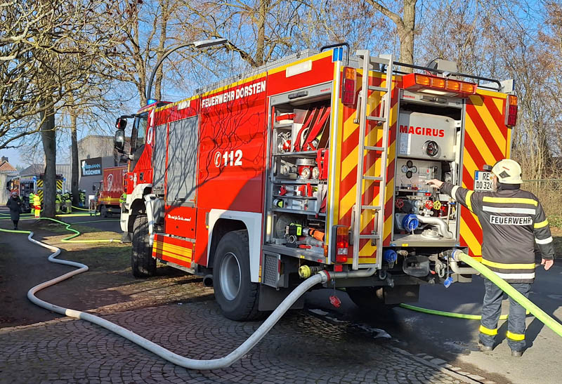 Feuerwehr Einsatz Marienviertel Garagenbrand