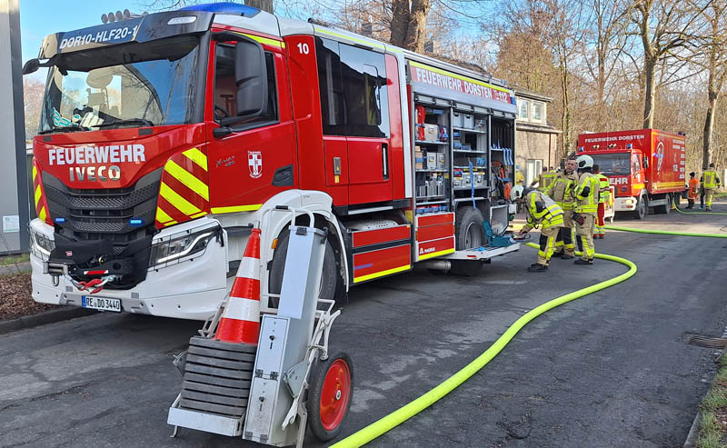 Feuerwehr Einsatz Marienviertel Garagenbrand