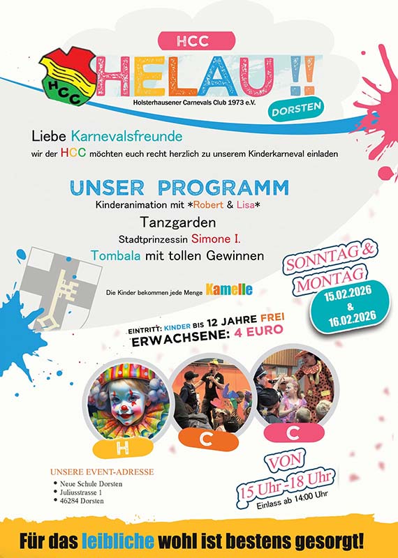 HCC Kinderkarneval Plakat