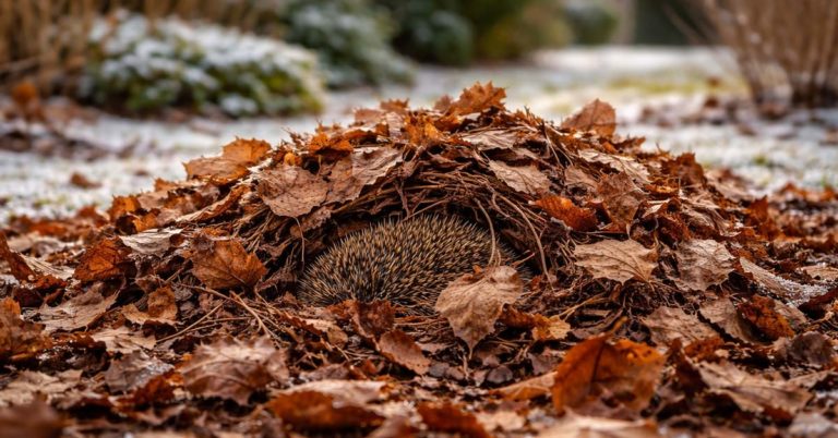 Igel im Winterschlaf