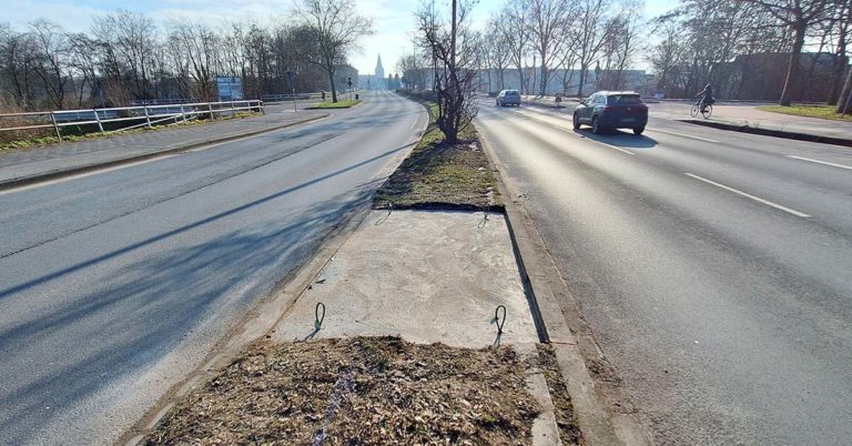 Neuer Blitzer Borkener Straße B224 Radarfalle