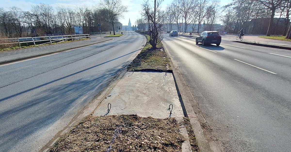 Neuer Blitzer Borkener Straße B224 Radarfalle