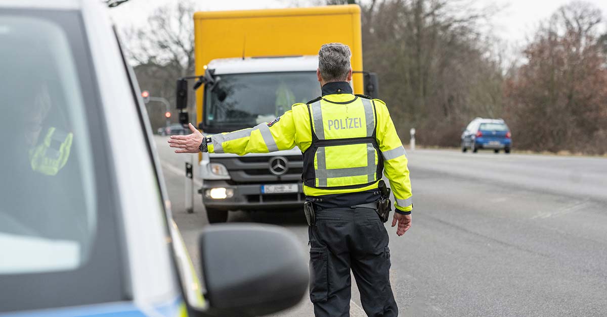 Verkehrskontrolle Truck Bus Güterverkehr