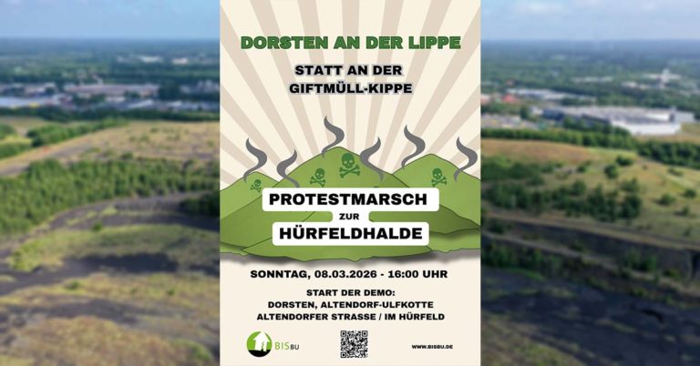 Protestmarsch Demo Hürfeld-Halde 8 März 2026