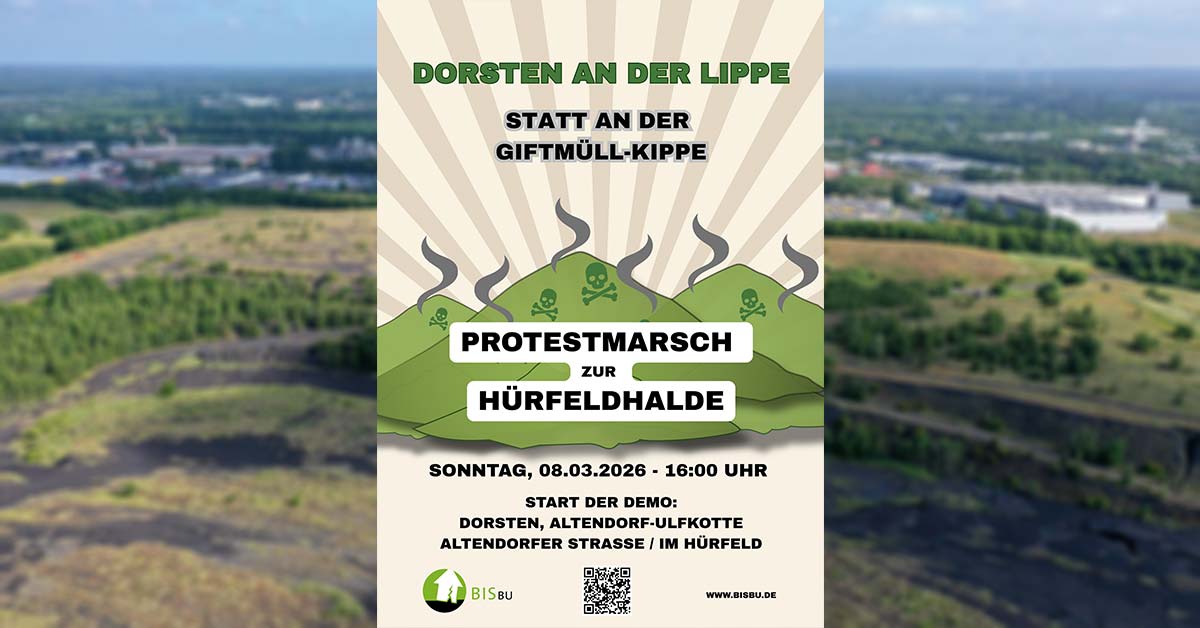 Protestmarsch Demo Hürfeld-Halde 8 März 2026