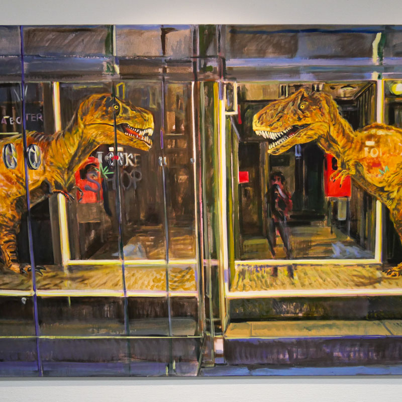 T-Rex von Elizabeth Weckes in der Kunstgalerie franz