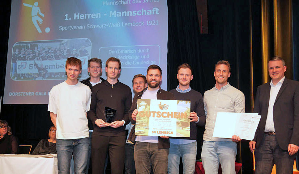 1. Herrenmannschaft des Sportverein Schwarz-Weiß Lembeck