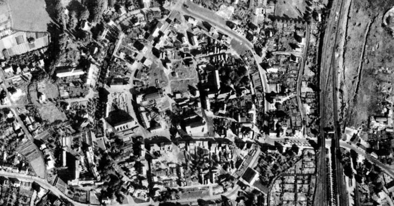 Dorsten Altstadt wenige Jahre nach Bombardierung 1952