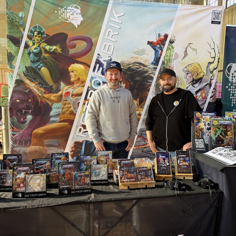 Frank und Musti von der Retrofabrik auf der Marché Noir Messe