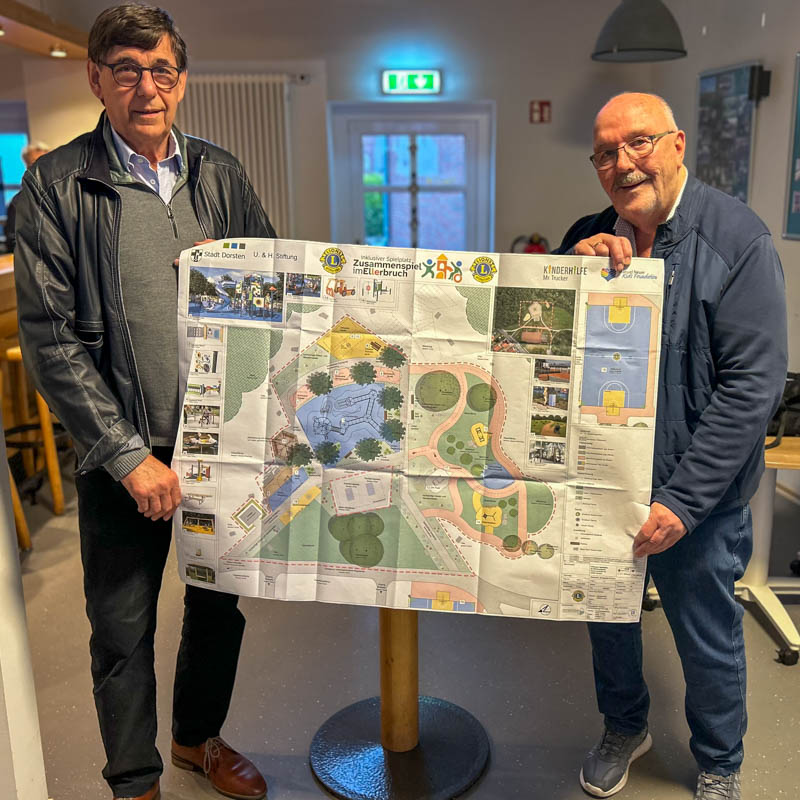 70.000 Spende vollinklusiver Spielplatz Ellerbruch