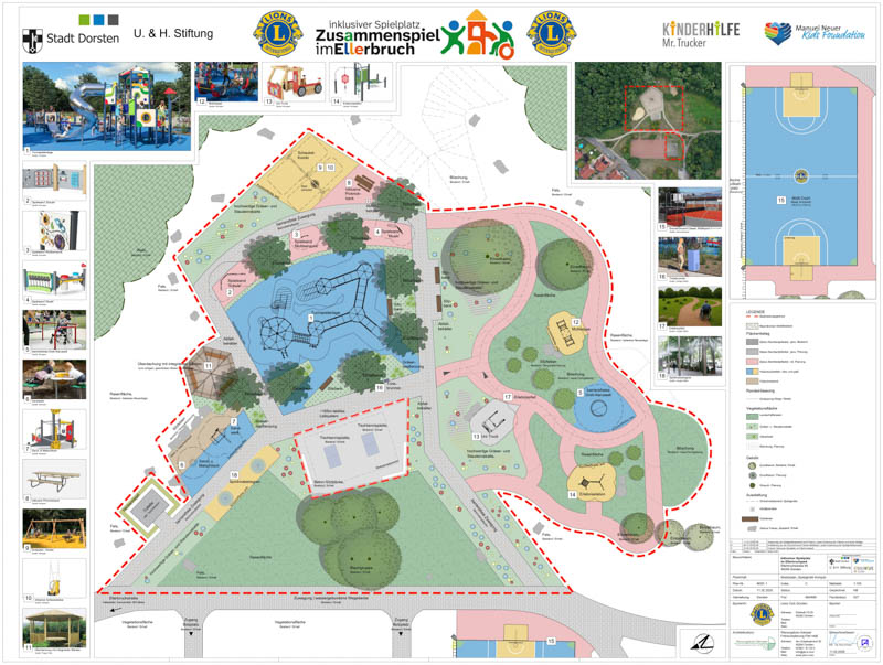 70.000 Spende vollinklusiver Spielplatz Ellerbruch