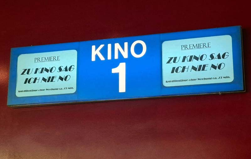 Zu Kino sag ich nie No FIlmpremiere Christopher Meier-Wilkening