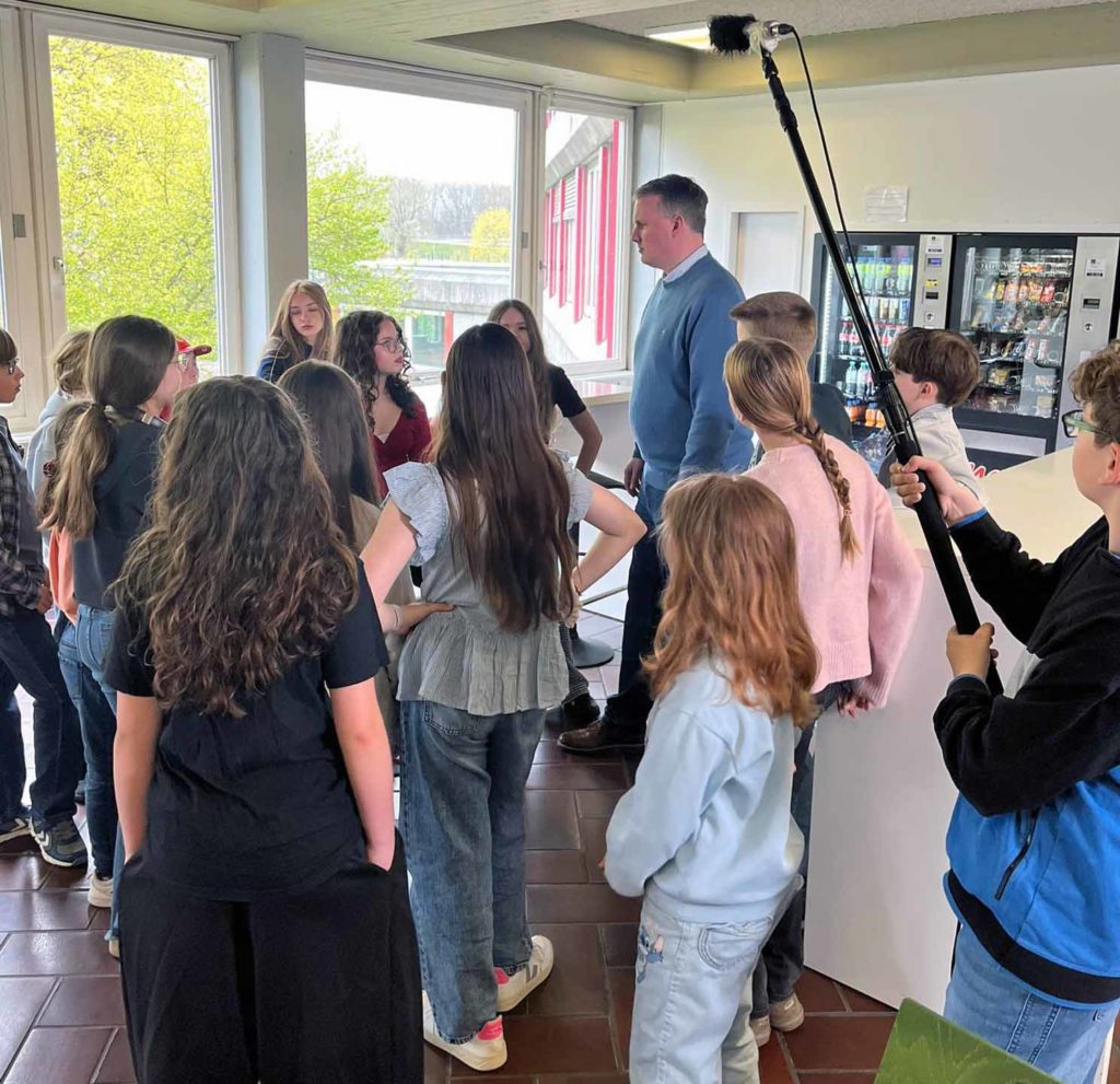 Bürgermeister Stockhoff aus Dorsten dreht mit Jugendlichen einen Film