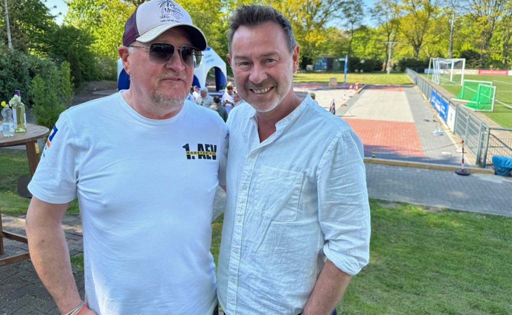 Eisstockarena Dorsten-Hardt Eröffnung mit Michael Maiß und Sven Hecker