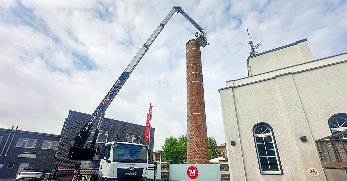 Brauturm Wulfen Schornstein Abriss Mai 2026