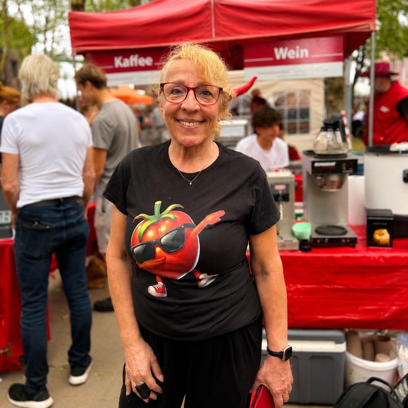 Iris Koczwara auf dem Bello-Tag