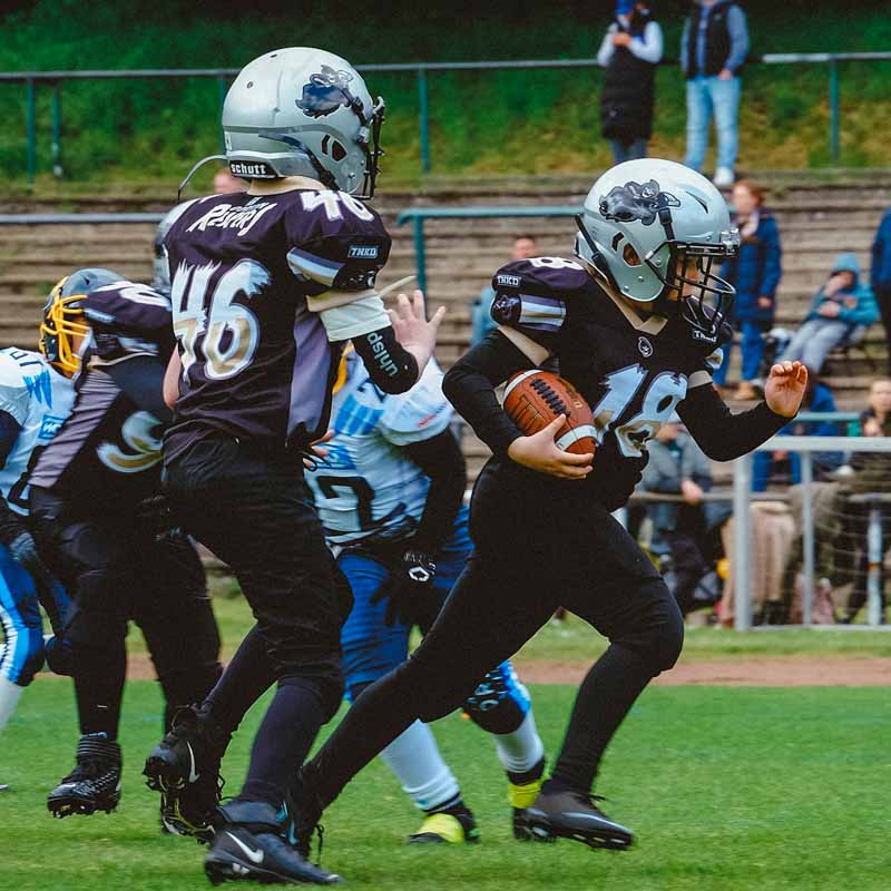 Football-Nachwuchs der Dorsten Reapers beim Turnier am Vatertag