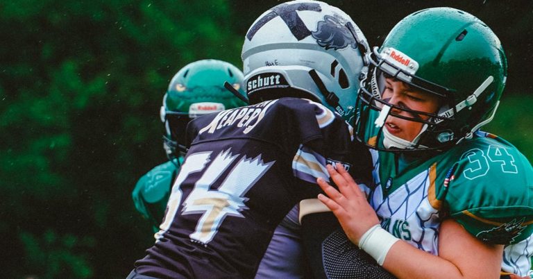 Football-Nachwuchs beim Vatertagsturnier der Dorsten Reapers
