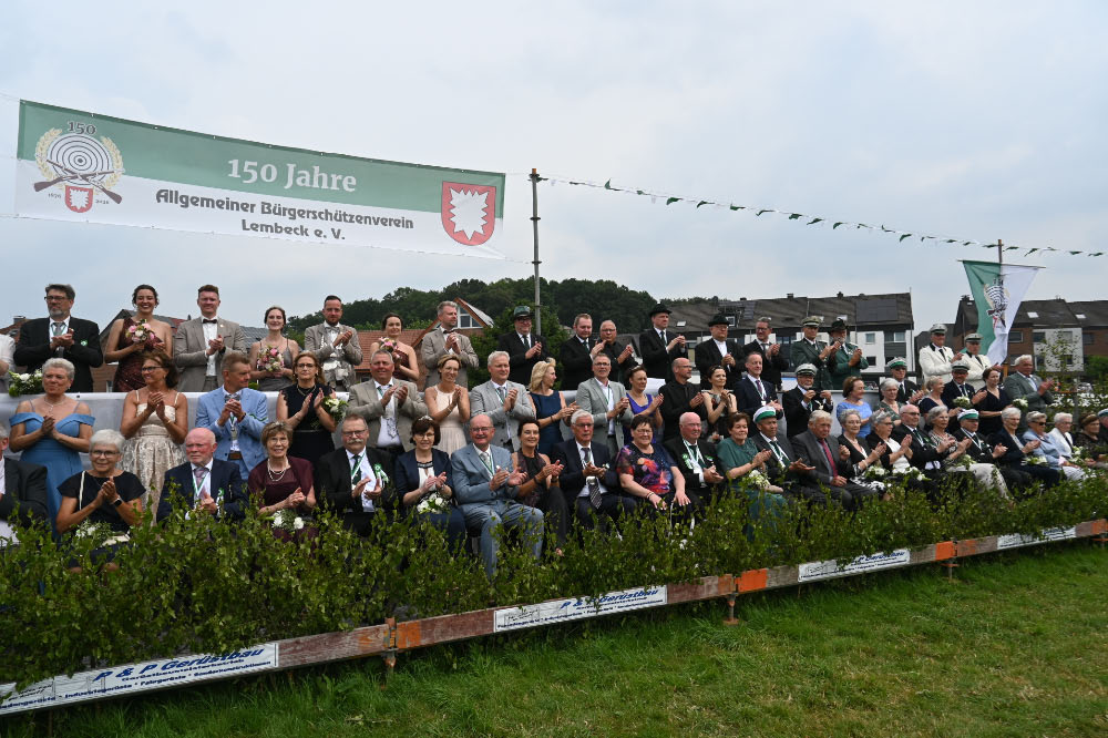Gastvereine beim Schützenjubiläum in Lembeck