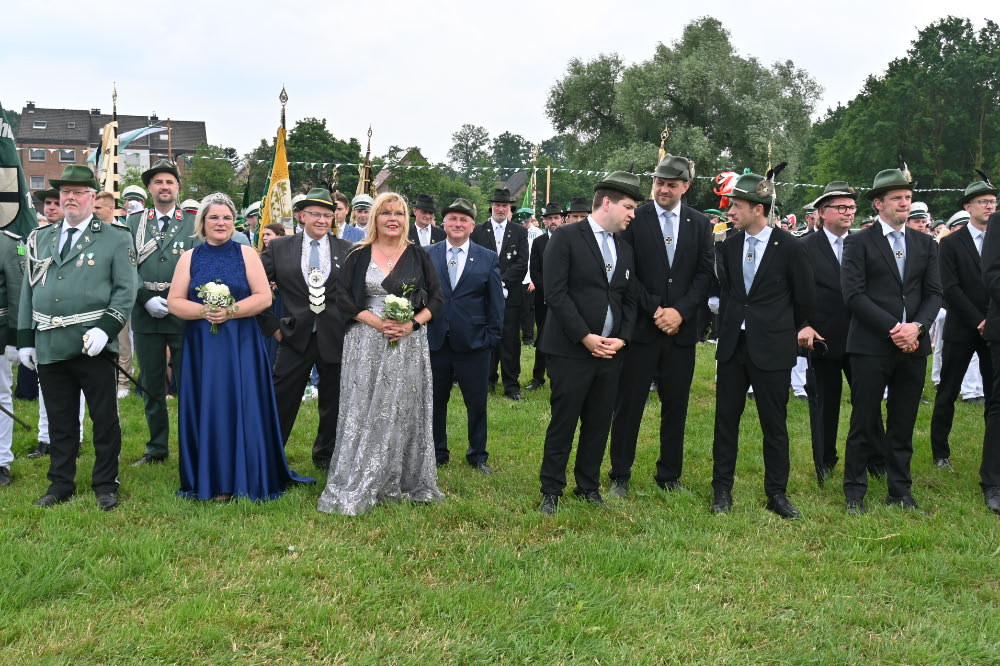 Gastvereine beim Schützenjubiläum in Lembeck