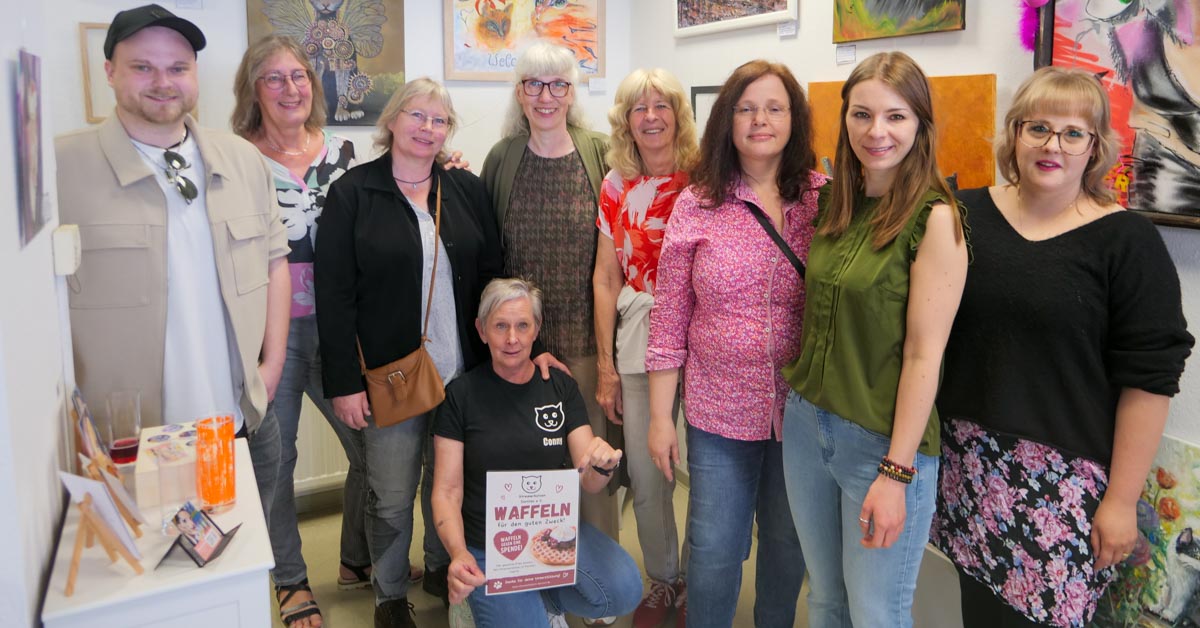Katz und Kunst in der Galerie Türkis