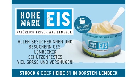 Anzeige Hohe Mark Eis Lembeck