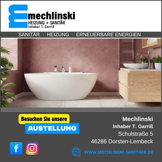 Anzeige Mechlinski Sanitaer Heizung