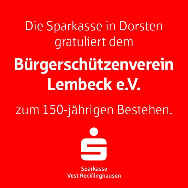 Anzeige Sparkasse Vest Recklinghausen zum Schuetzenfest Lembeck