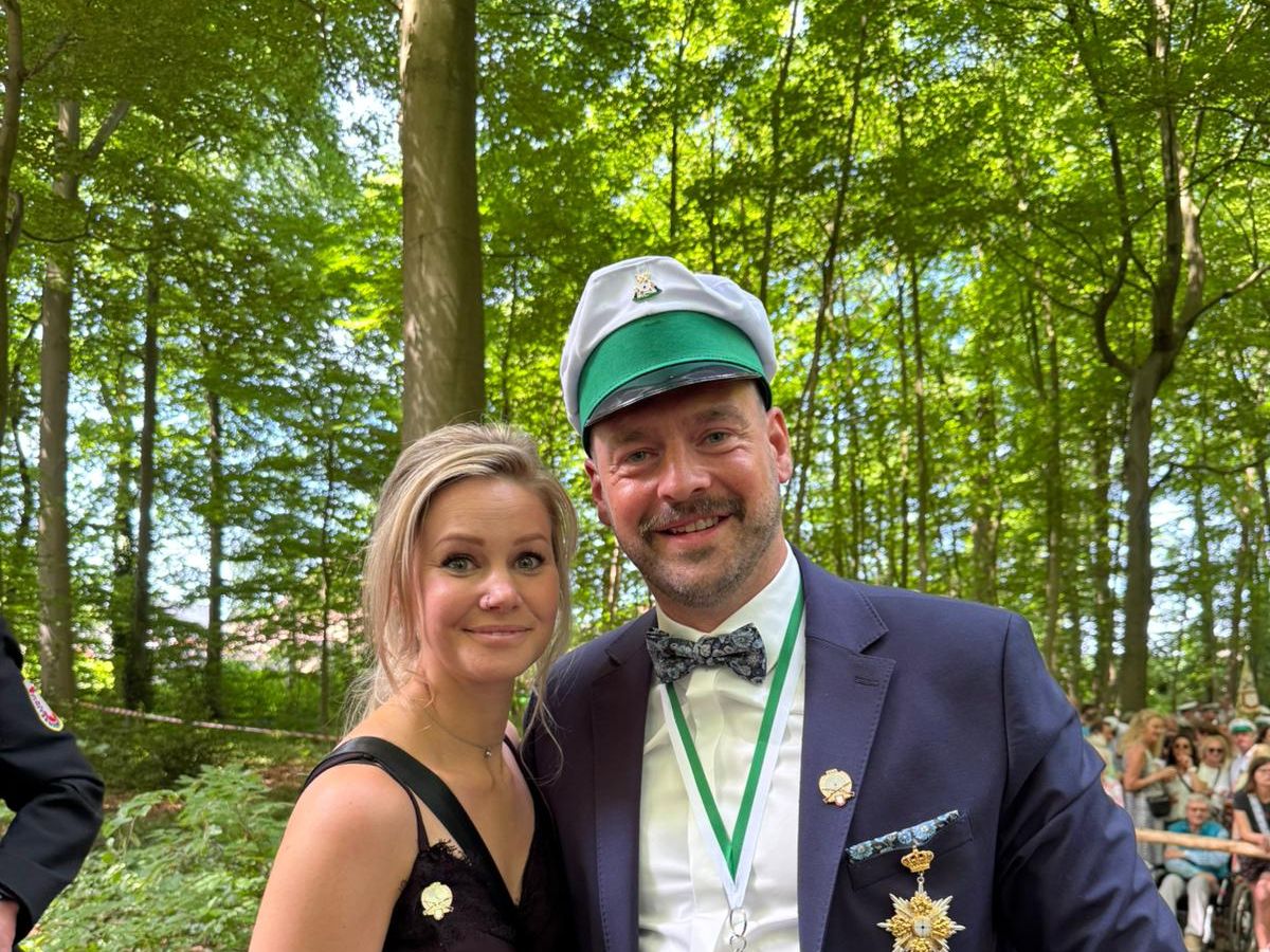 Christian und Anke Hellenkamp beim Kaiserschießen in Lembeck