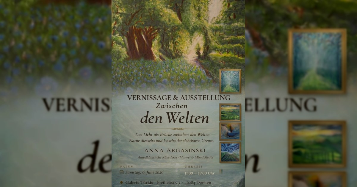 Vernissage Zwischen den Welten in der Galerie Türkis Dorsten