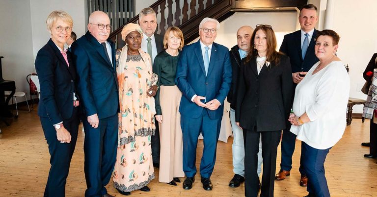 Besuch des Bundespräsidenten Steinmeier Bewohner Ellerbruch