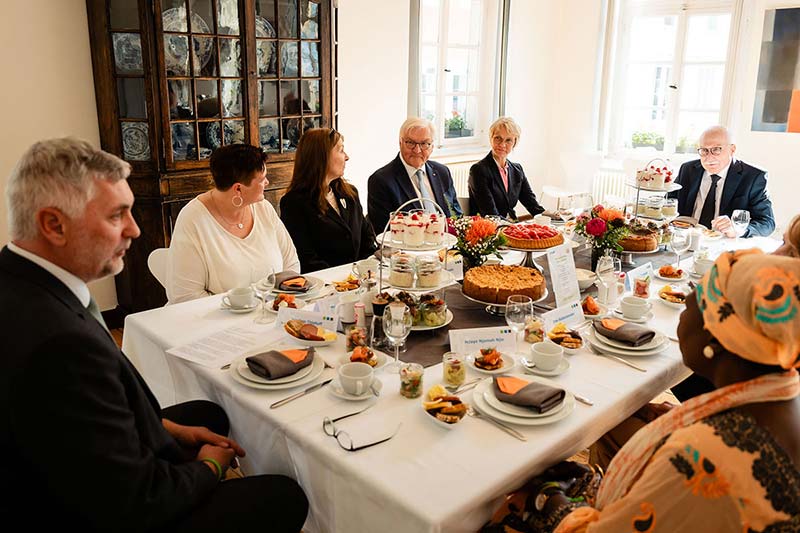 Besuch des Bundespräsidenten Steinmeier Bewohner Ellerbruch