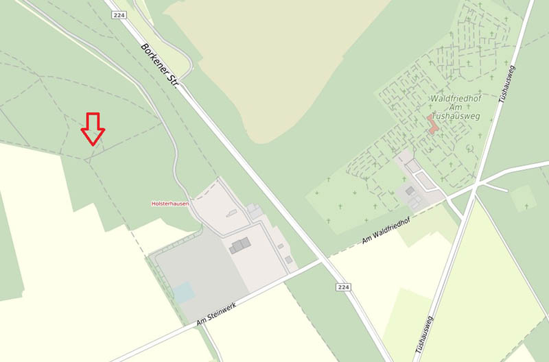Illegale Müllentsorgung Dorsten Schutt Wald