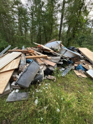 Illegale M&uuml;llentsorgung Dorsten Schutt Wald