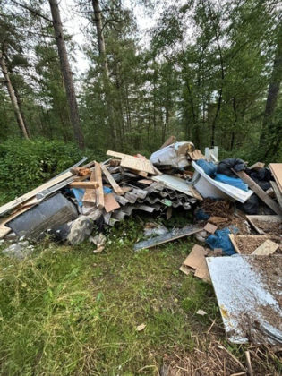 Illegale M&uuml;llentsorgung Dorsten Schutt Wald