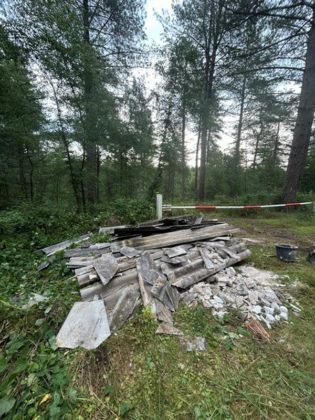 Illegale M&uuml;llentsorgung Dorsten Schutt Wald