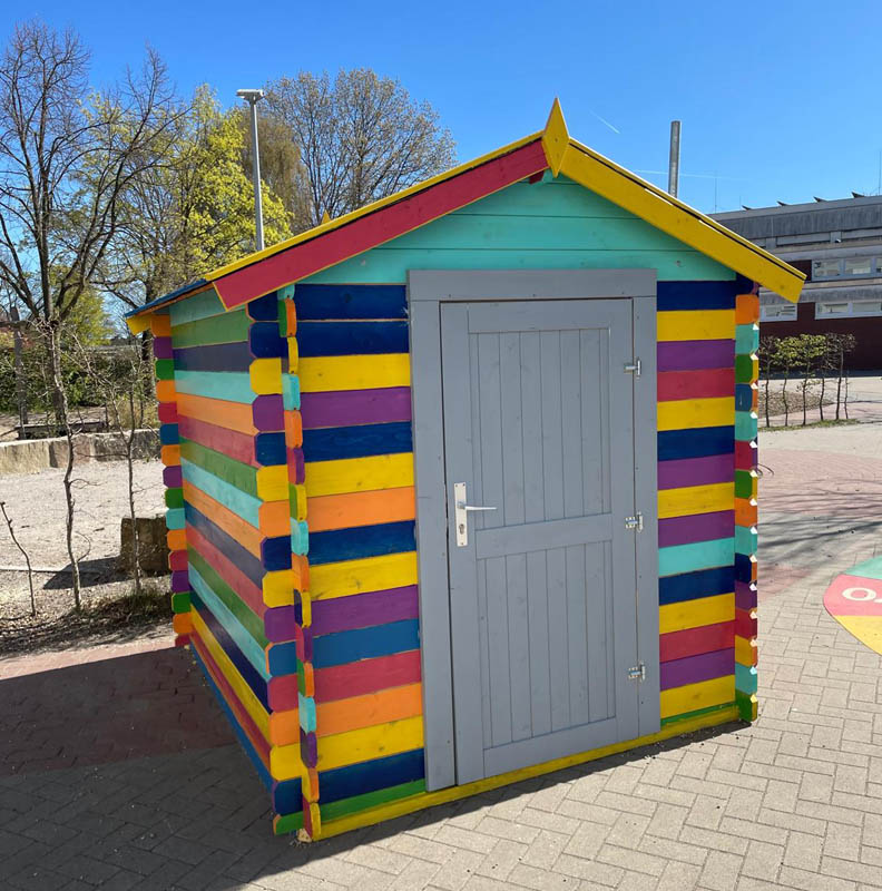 Spielhütte Regenbogenhütte Agathaschule