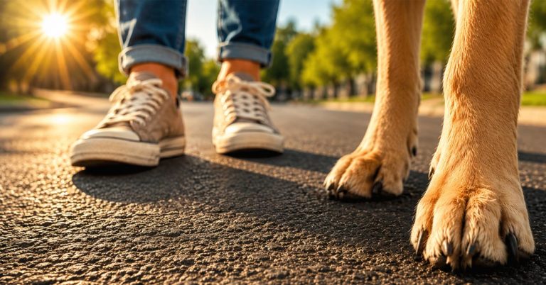 Sommerhitze in Dorsten: Asphalt wird zur Qual für Hundepfoten
