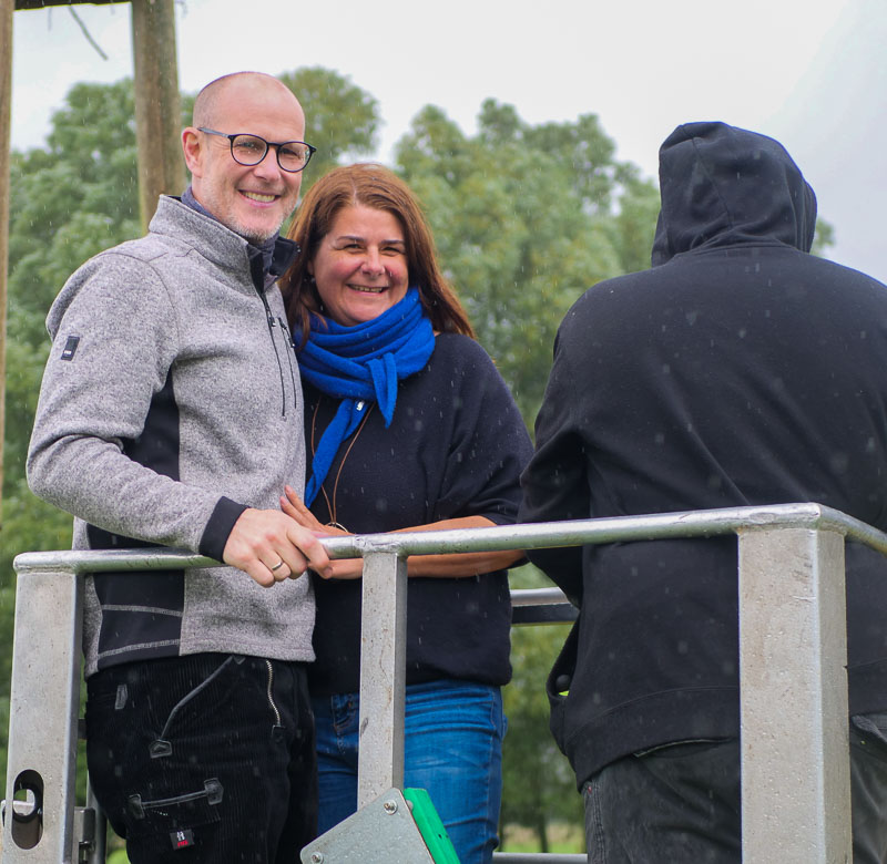 Hervester Bruch Storch wird beringt