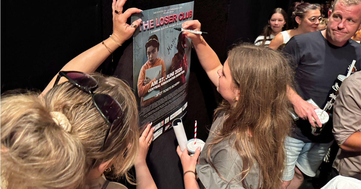 The Loser Club feierte im Central Kinocenter Dorsten Premiere. Der Film der VHS Dorsten entstand als Kulturrucksack-Projekt und setzt ein Zeichen gegen Mobbing.. Foto: Petra Bosse