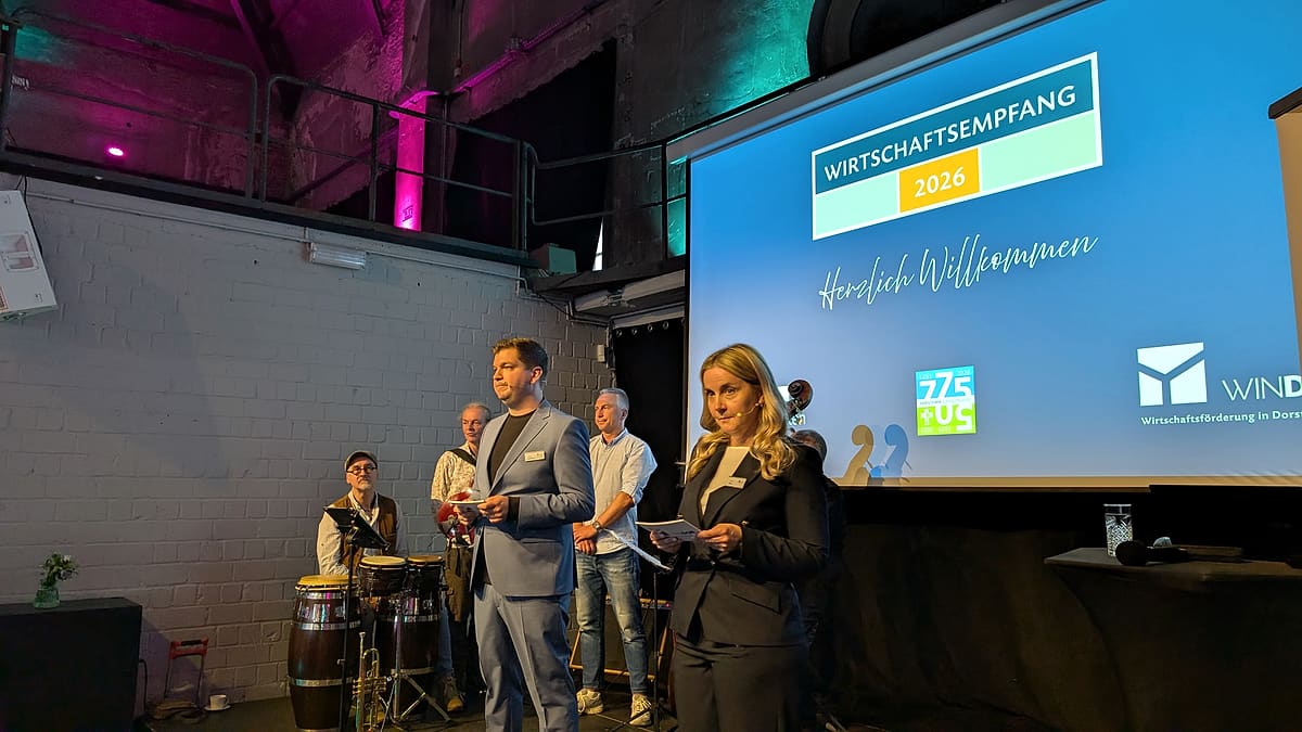Oliver Göttlich und Aneta Marx moderieren den Wirtschaftsempfang 2026 in Dorsten