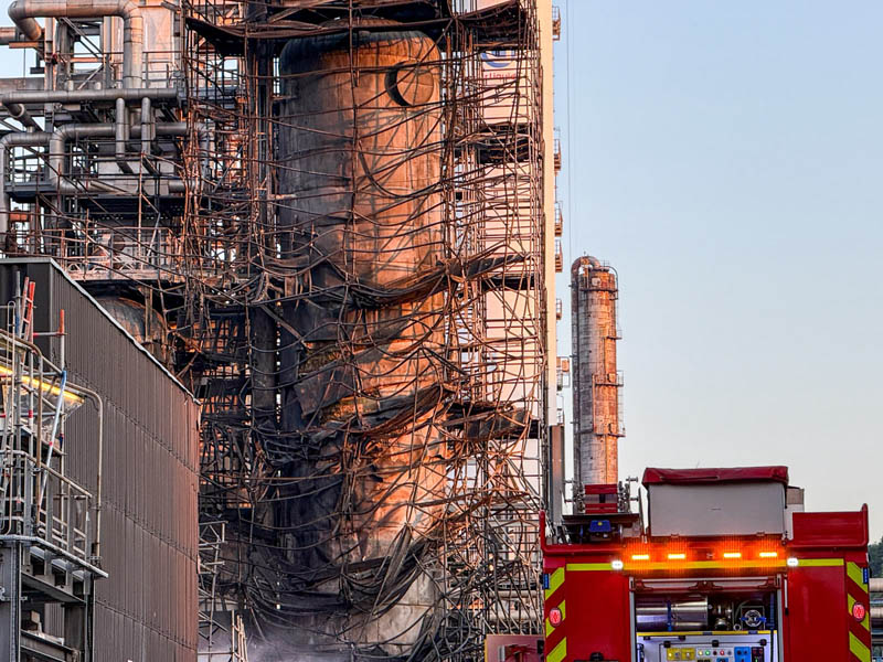 Brand Raffinerie Scholven BP Gelsenkirchen