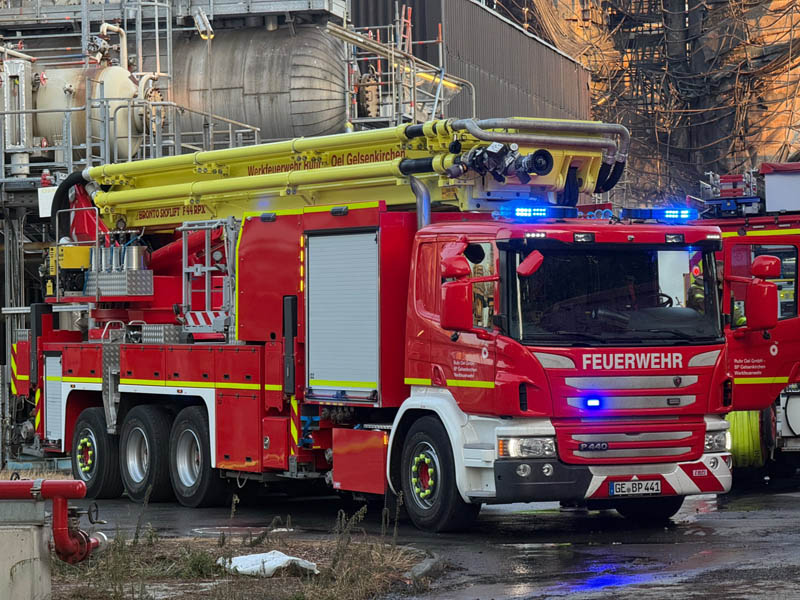 Brand Raffinerie Scholven BP Gelsenkirchen