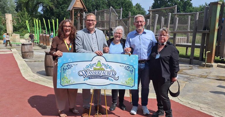 Wasser marsch in Schloss Beck: Kinder erobern „Beckis Wasserzauber“