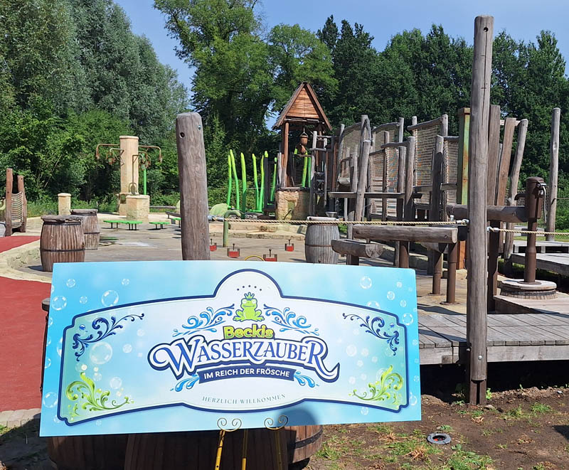 Schloss Beck Eröffnung Wasserspielplatz Beckis Wasserzauvber