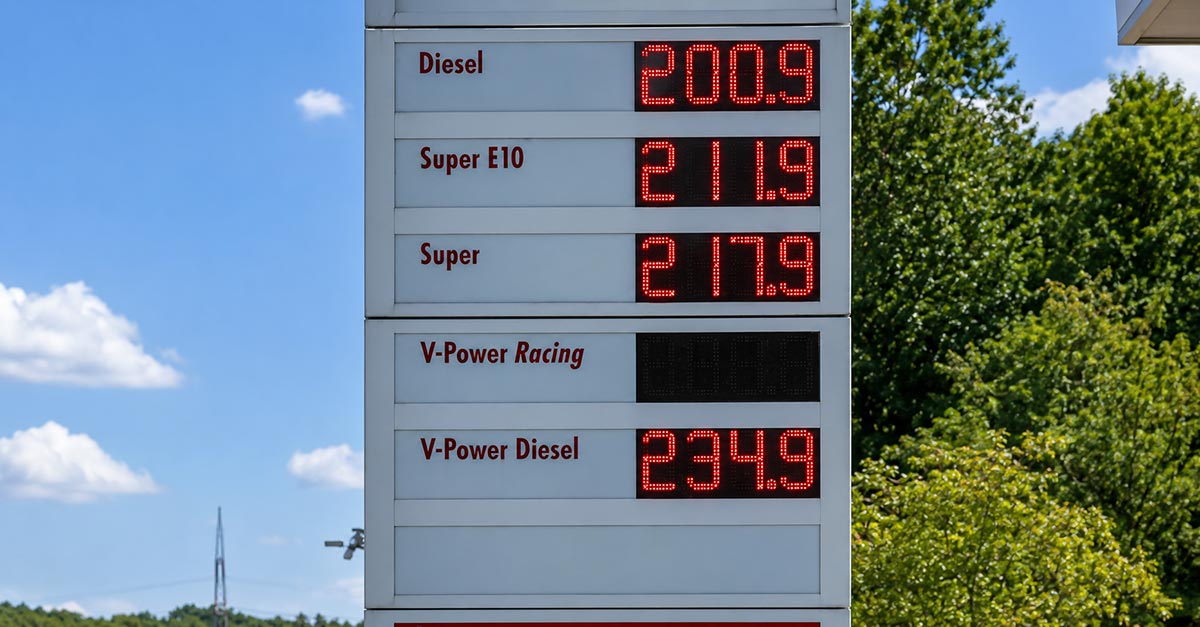 Tankstelle Spritpreise nach Auslaufen Tankrabatt