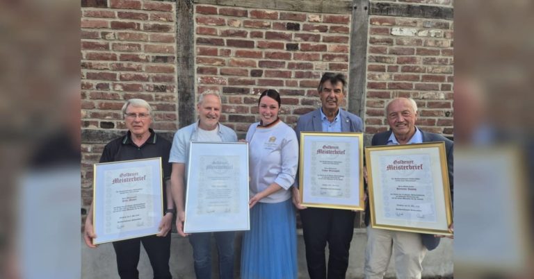 Goldener und Silberner Meisterbrief: Bäckerinnung Vest ehrt Bäckermeister