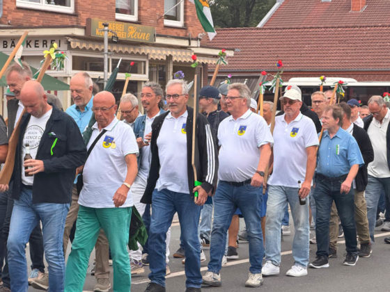 Sch&uuml;tzen-Fu&szlig;gruppe beim Sch&uuml;tzenfest Rhade 2026